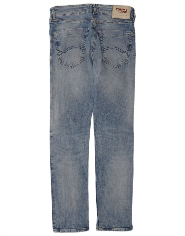 TOMMY HILFIGER Мужские узкие джинсы W29 L30 Синие хлопковые