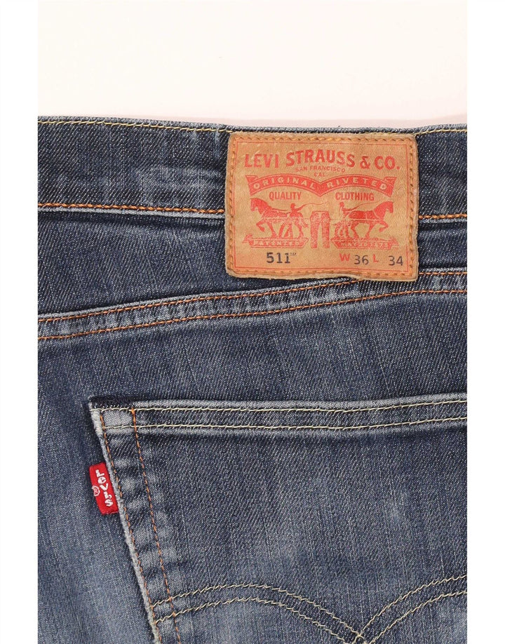 Мужские джинсы Levi's Slim 511 W36 L34 синие