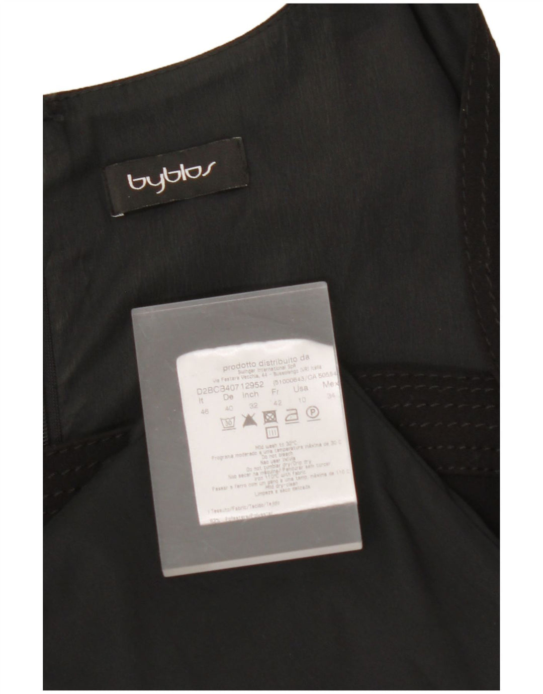 Женское платье-футляр BYBLOS IT 46, большое, чёрное, полиэстер