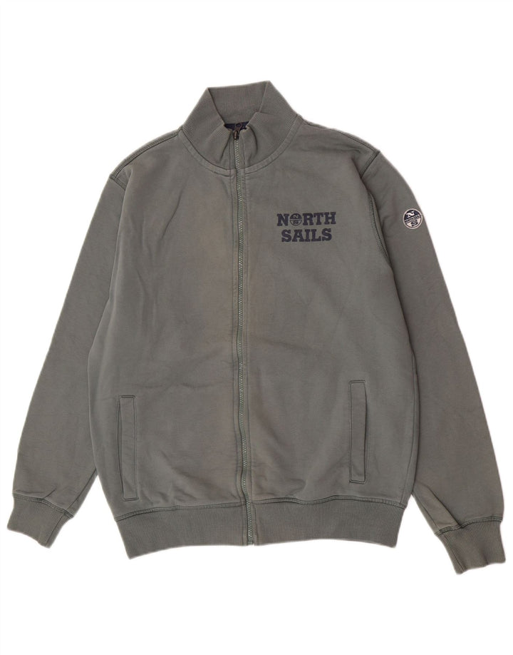 North Sails Мужской спортивный костюм с графическим рисунком, верхняя куртка, средний зеленый хлопок, хлопок