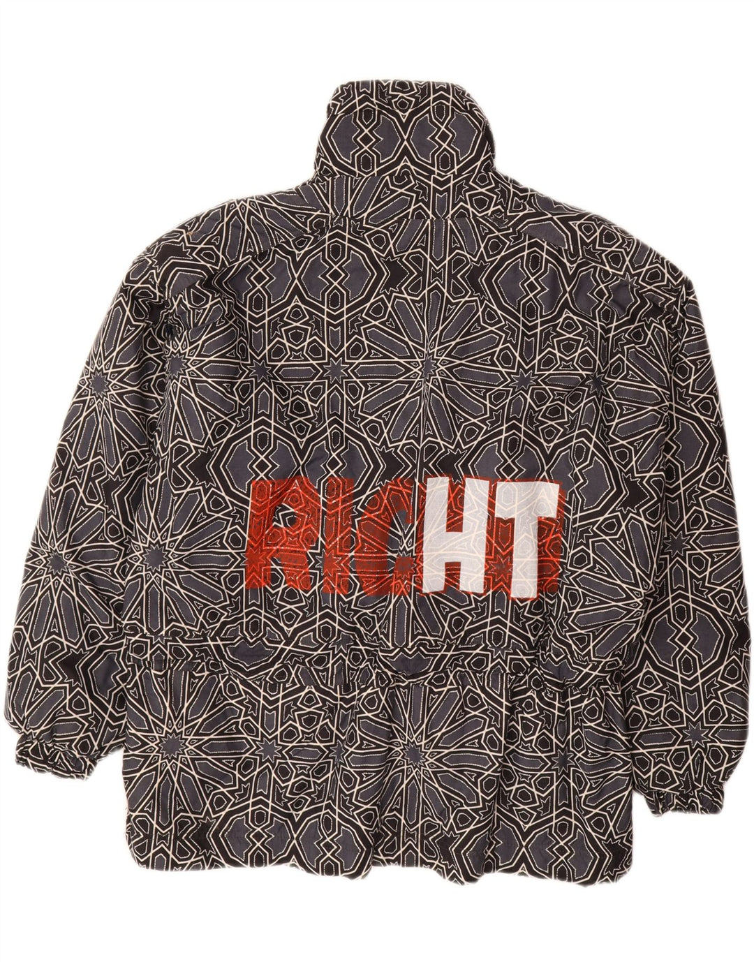 КАПИТАН. Мужской анорак с рисунком COOK UK 42 XL Серый с геометрическим рисунком