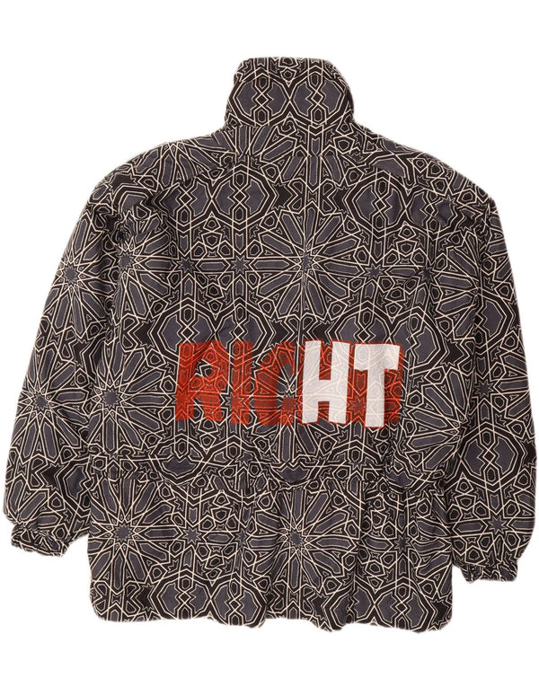 КАПИТАН. Мужской анорак с рисунком COOK UK 42 XL Серый с геометрическим рисунком