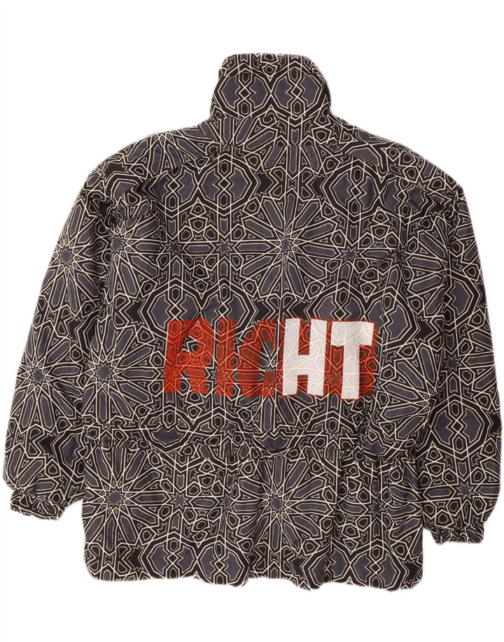 КАПИТАН. Мужской анорак с рисунком COOK UK 42 XL Серый с геометрическим рисунком