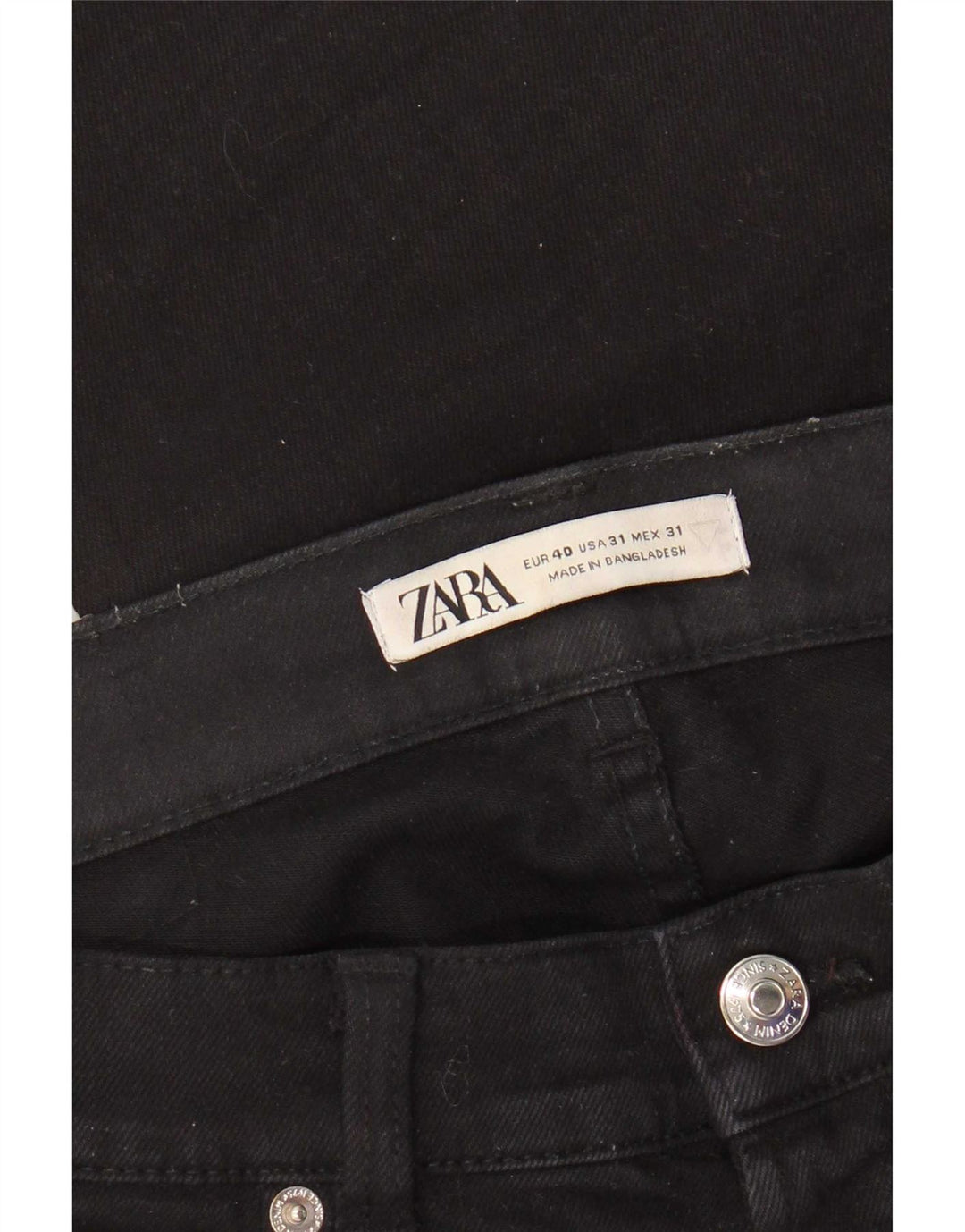 Zara Мужские джинсы Slim EU 40 Medium W31 L29 Черный