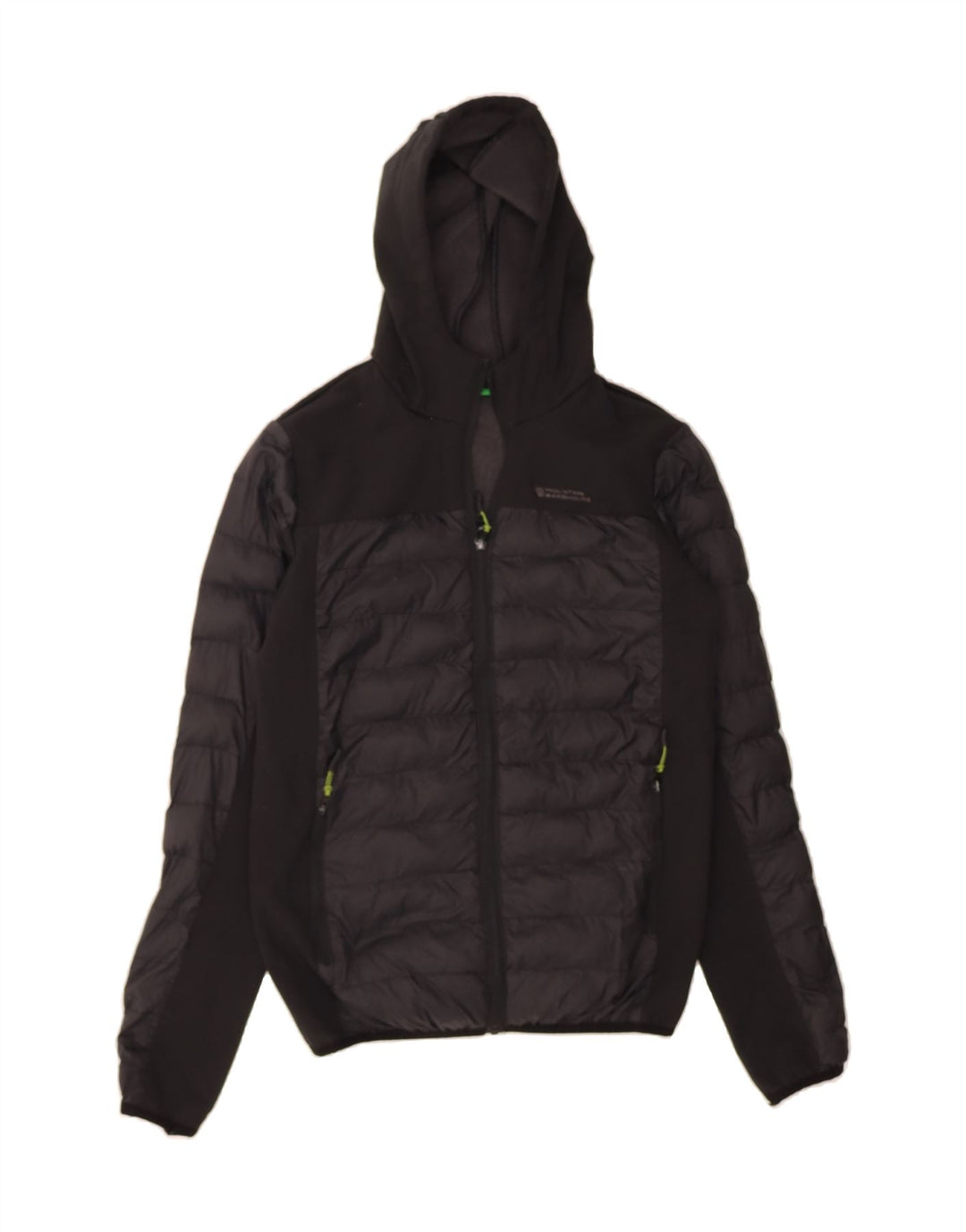 MOUNTAIN WAREHOUSE Boys Hooded Padded Jacket 12-13 Years Black Polyester Vintage Mountain Warehouse and Second-Hand Mountain Warehouse from Messina Hembry 