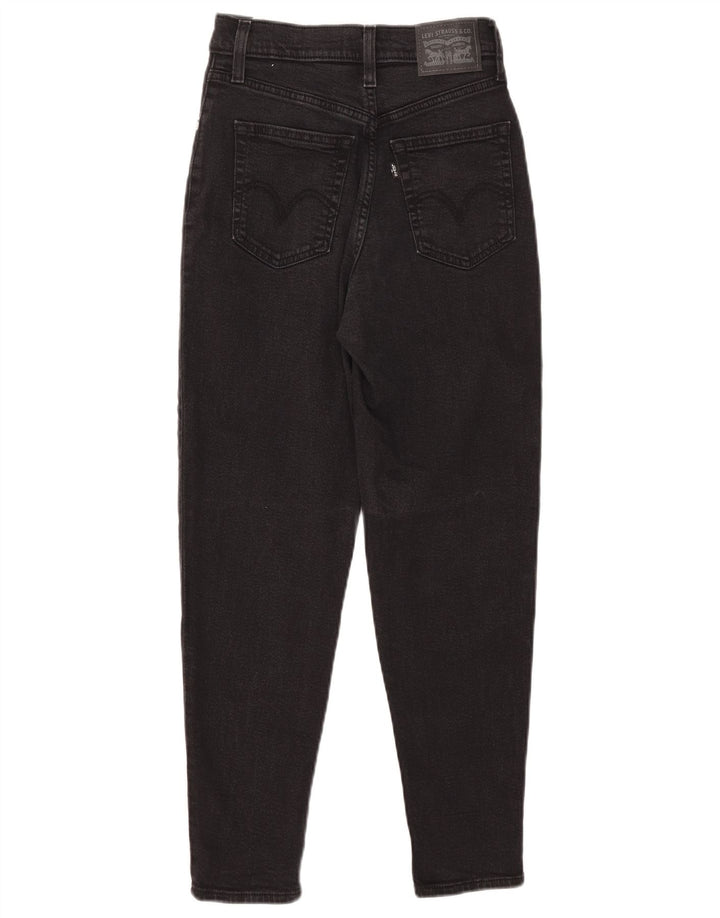 Женские зауженные джинсы Levi's W24 L27, черный хлопок
