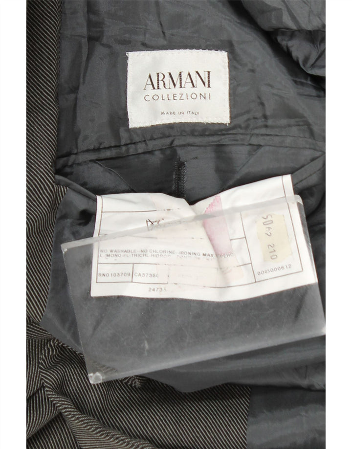 Мужской пиджак Armani Collezioni на 3 пуговицах IT 50 Medium Grey Wool