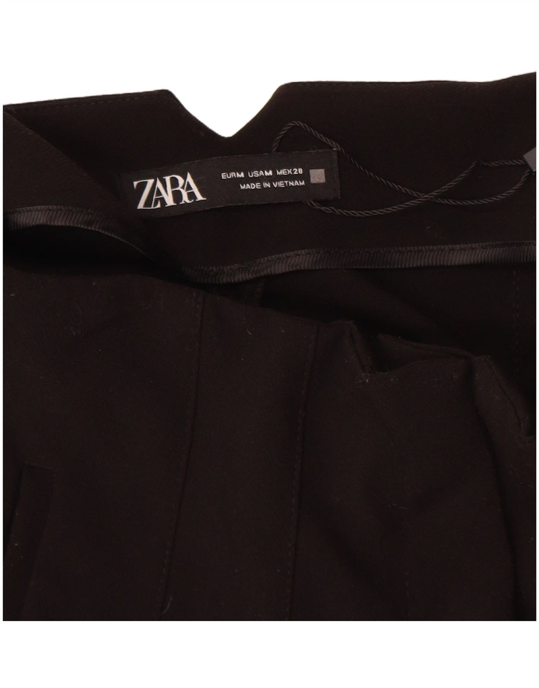 Женские зауженные брюки чинос Zara Medium W28 L27, черные полиэстер
