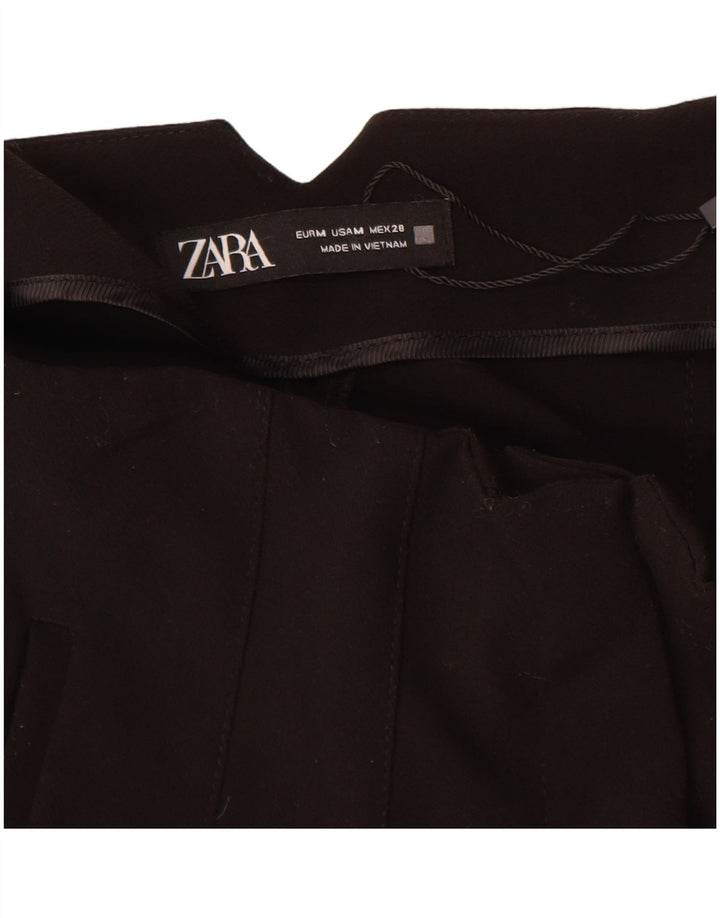 Женские зауженные брюки чинос Zara Medium W28 L27, черные полиэстер