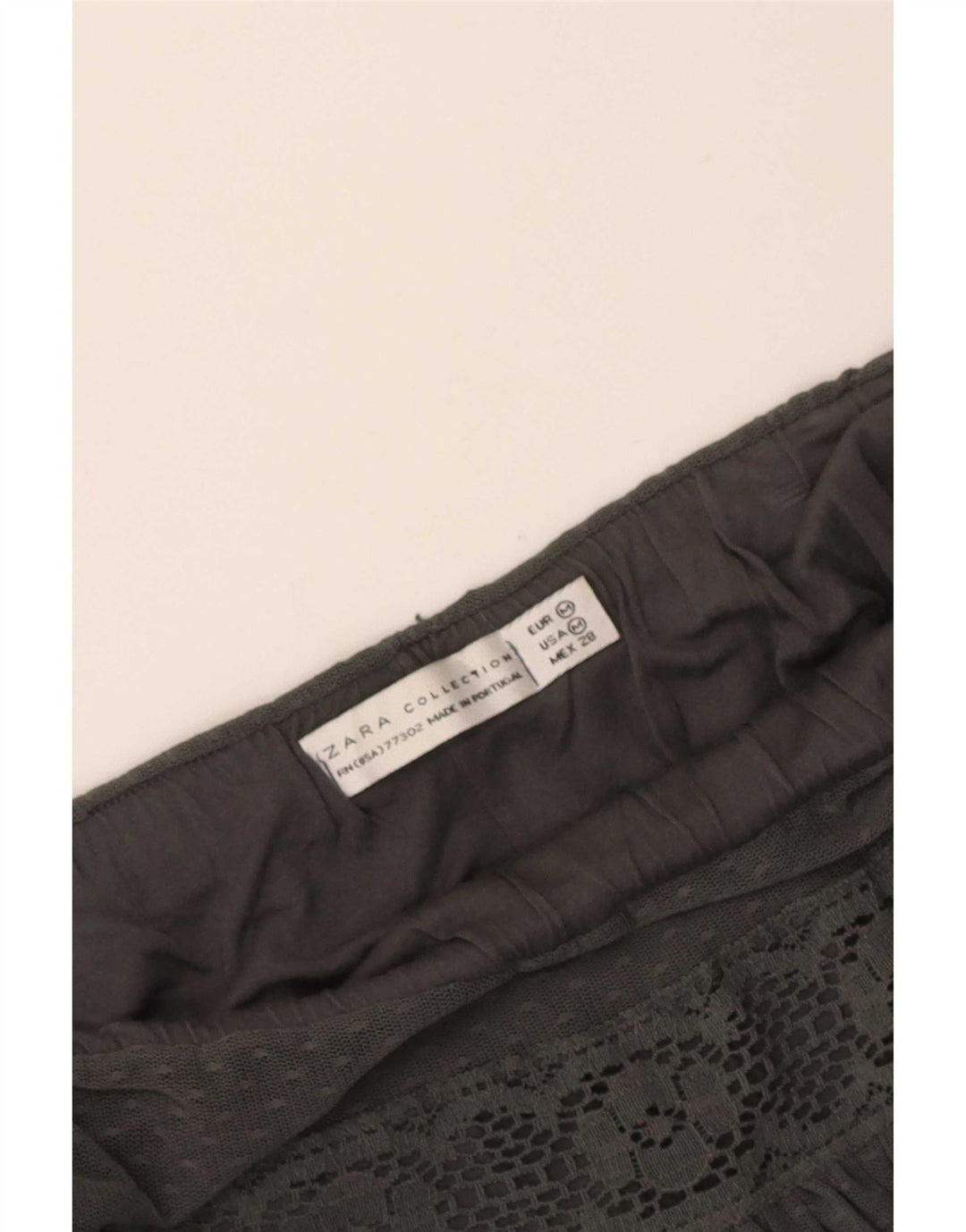 Женская плиссированная юбка Zara Medium W28 Серая в полоску