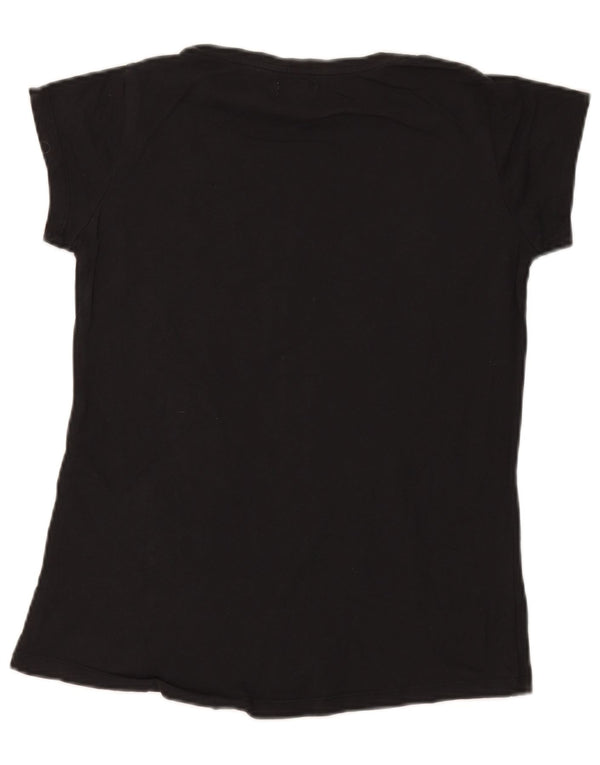 Charro Womens Graphic T-Shirt Top UK 16 Large Black Cotton