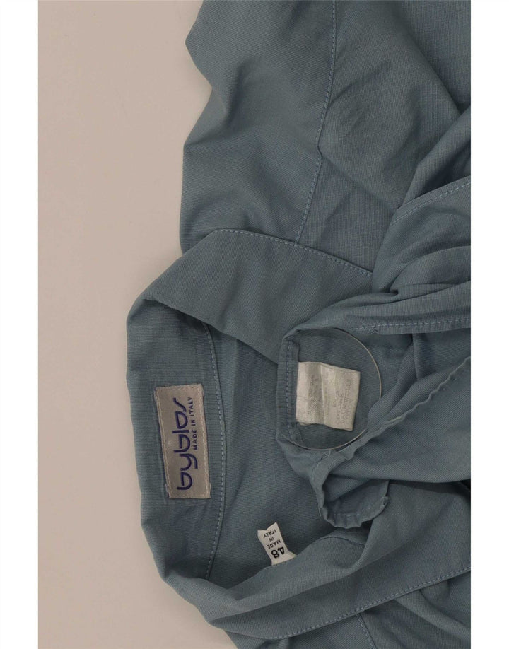 Мужская рубашка Byblos, размер 48, 2XL, синяя, хлопок