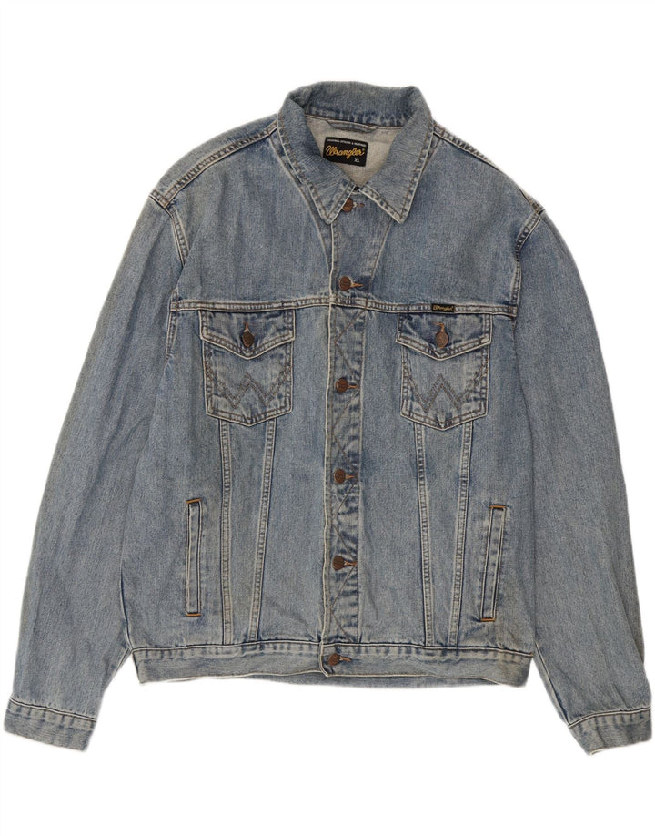 Мужская джинсовая куртка Wrangler UK 42 XL, синяя, хлопок