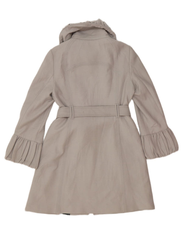Женское пальто Zara UK 14, большое, серое, шерстяное