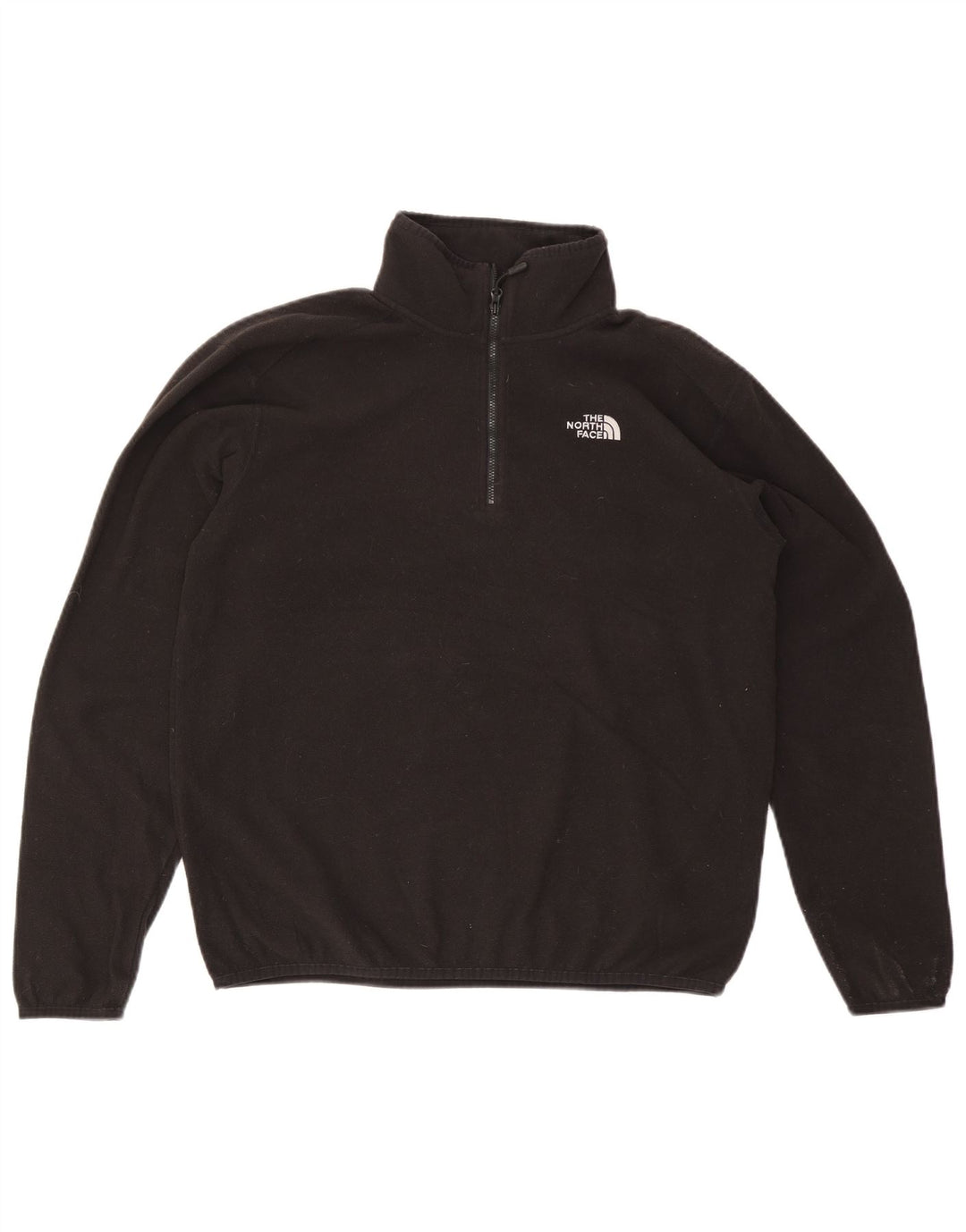 Мужской флисовый джемпер с воротником на молнии The North Face, средний черный, полиэстер