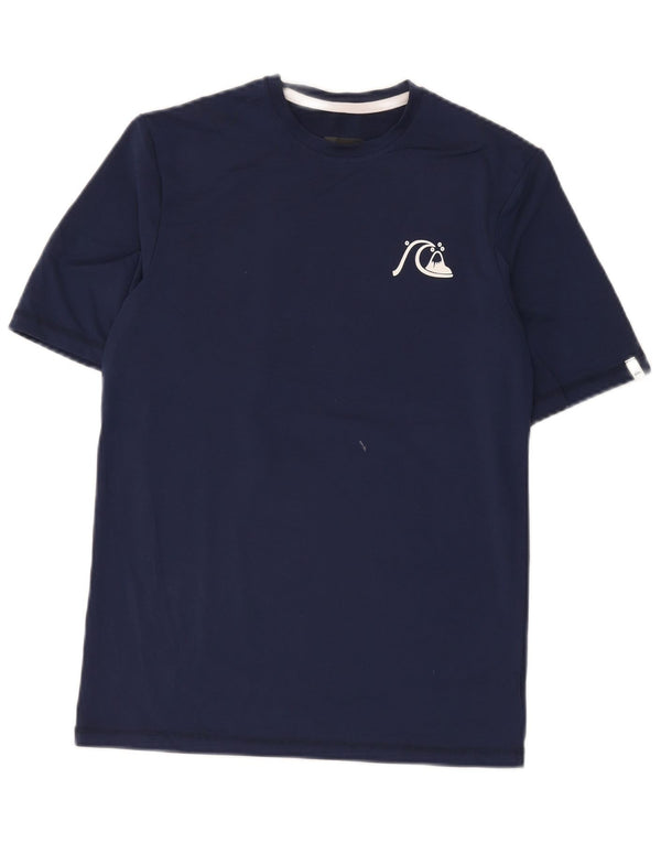 Футболка Quiksilver для мальчиков, топ 15–16 лет XL, темно-синий полиэстер