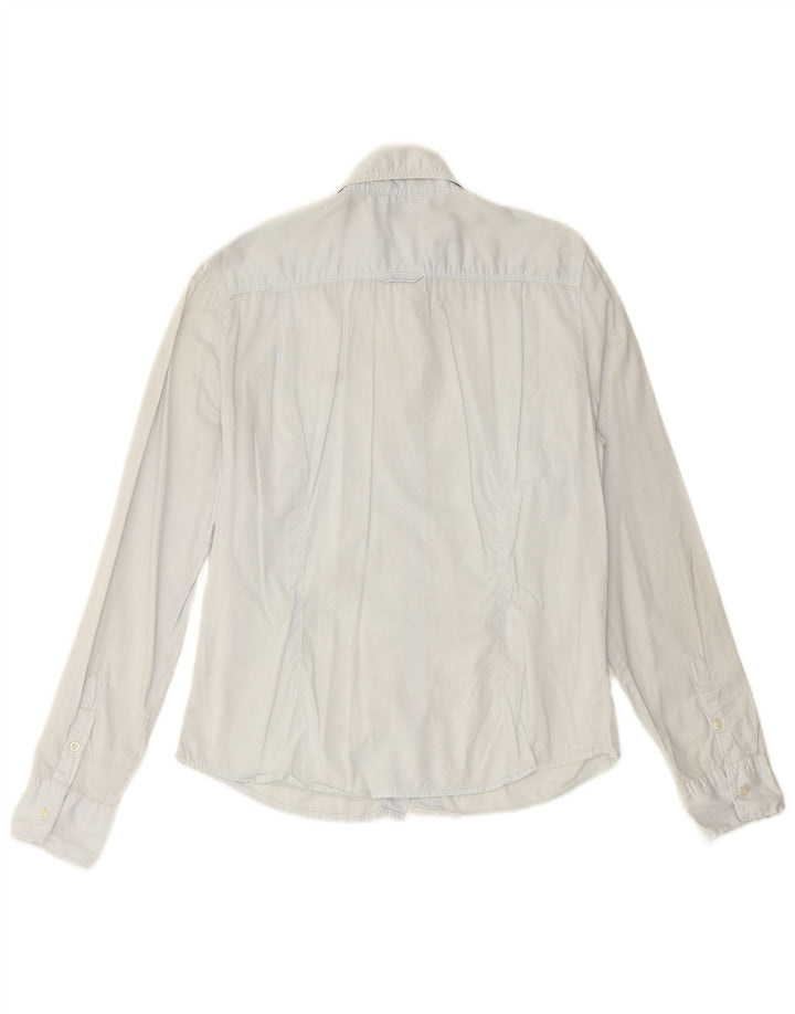 NAPAPIJRI Женская рубашка оверсайз с географическим рисунком UK 10, маленькая синяя