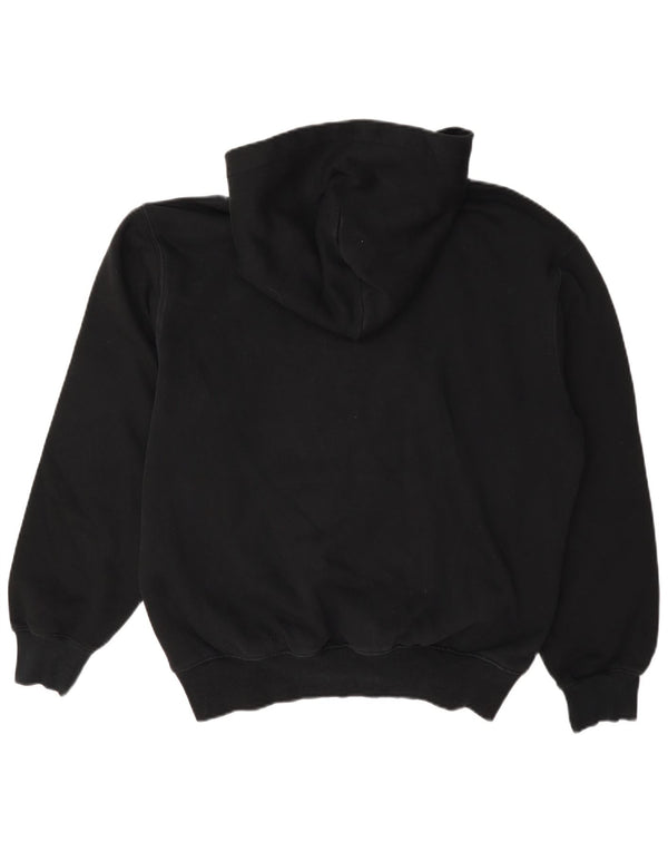 Мужской джемпер свободного покроя Carhartt с капюшоном, маленький черный, хлопковый