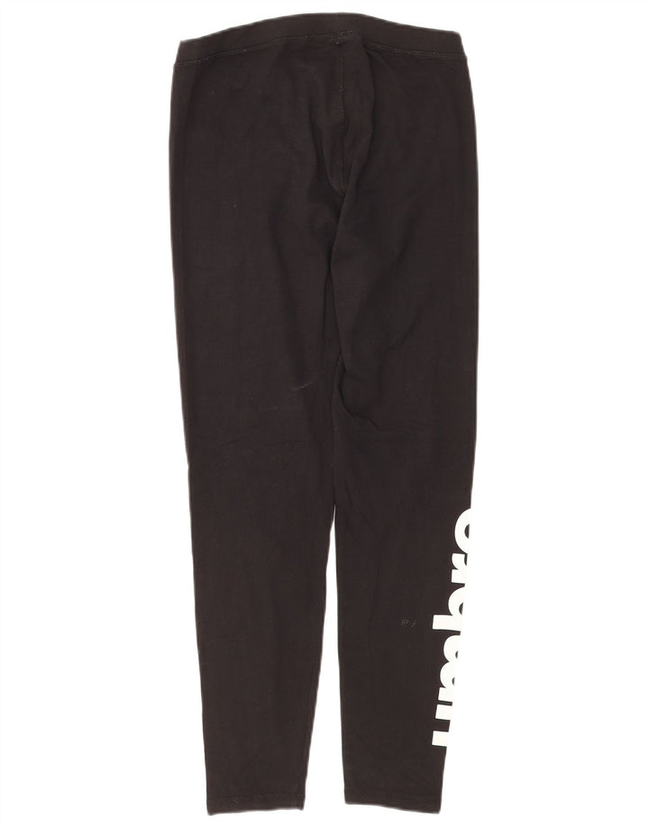 Женские укороченные леггинсы с рисунком UMBRO UK 12, средний черный хлопок, черный цвет