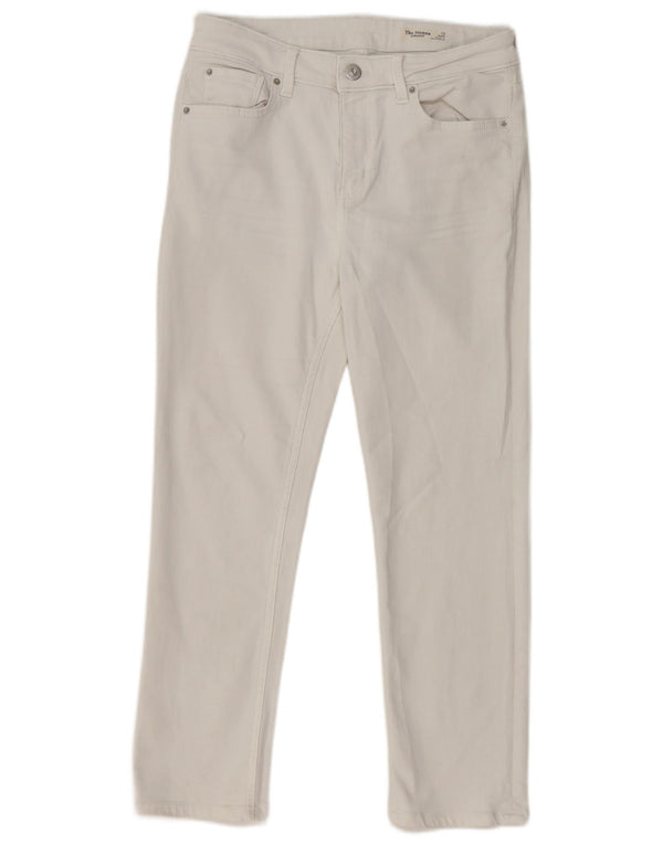 Женские прямые джинсы Marks & Spencer The Sienna UK 12, средние W30 L26, белые
