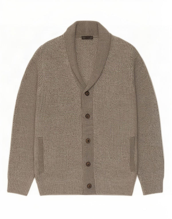 Мужской кардиган-свитер Marks & Spencer 2XL серый акрил
