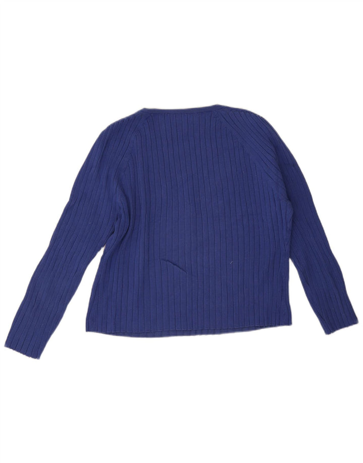 Женский топ Zara с рукавом 3/4 UK 20 2XL Синий Вискоза