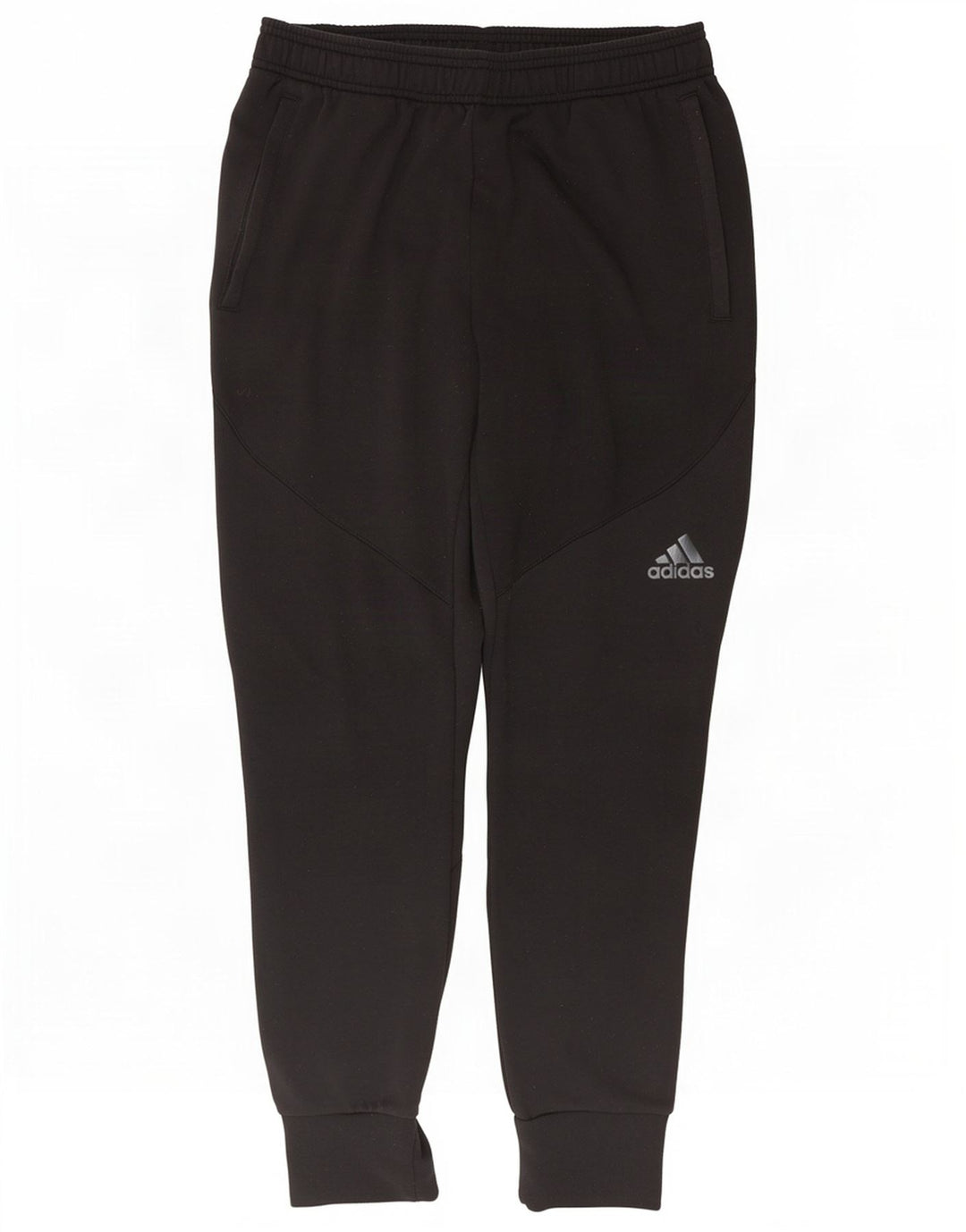 Мужские спортивные брюки Adidas Climalite, брюки для бега, средний черный полиэстер