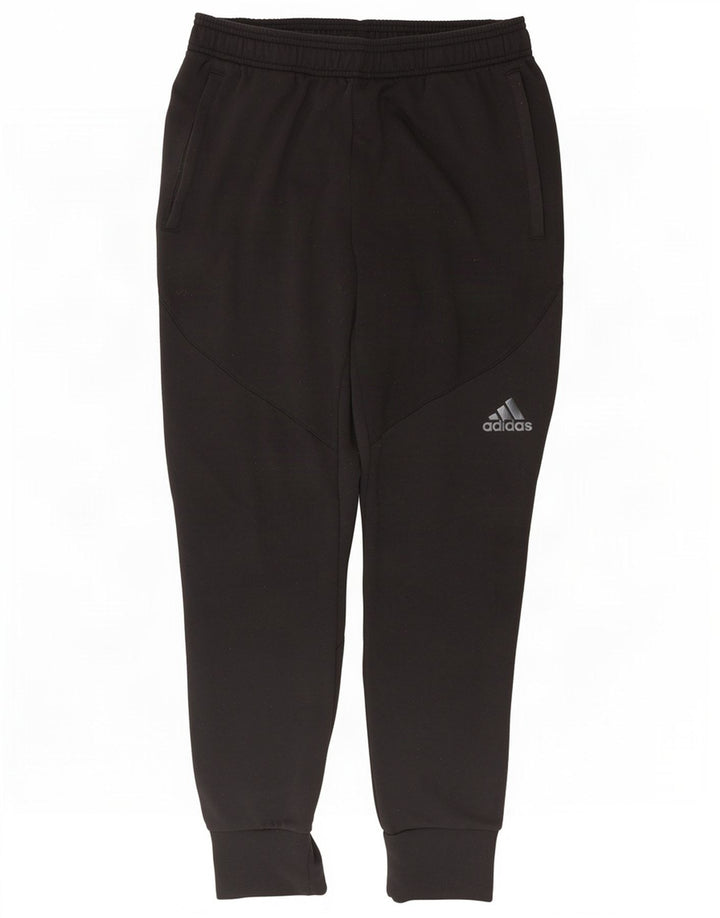 Мужские спортивные брюки Adidas Climalite, брюки для бега, средний черный полиэстер