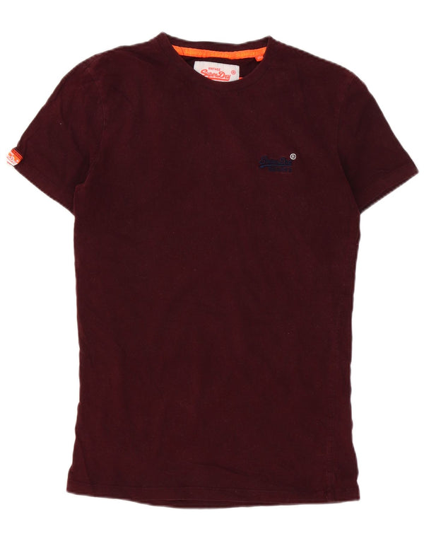 Мужская футболка с рисунком Superdry Top XS, бордовый хлопок