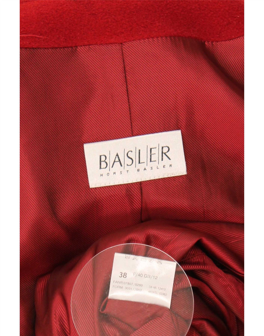 Женское пальто Basler UK 12, средний красный, шерсть