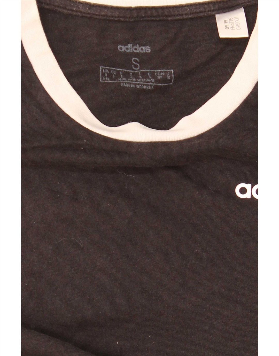 Женская футболка Adidas Top UK 8/10, маленькая черная