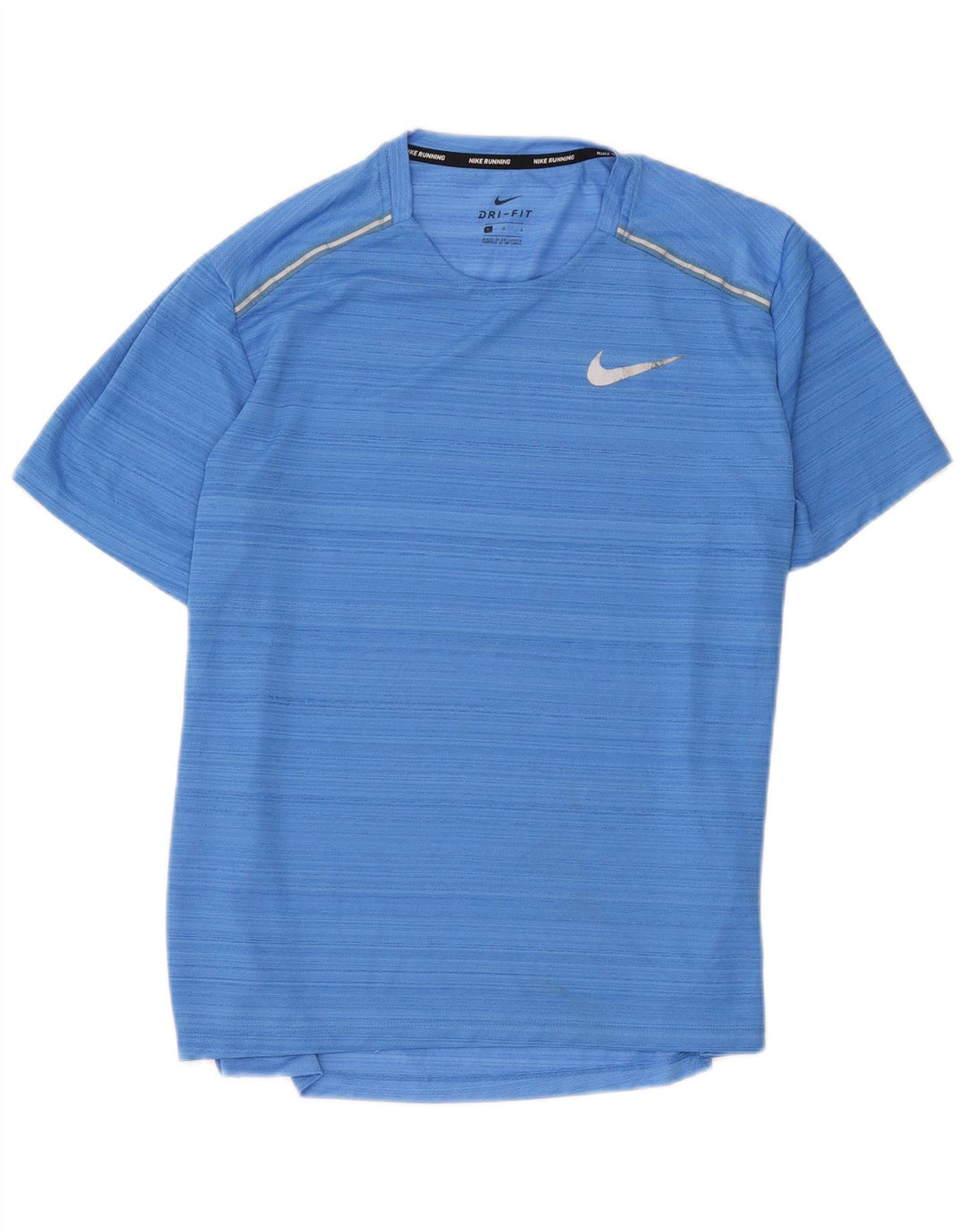 Мужская футболка Nike Dri Fit из полиэстера в большую синюю полоску