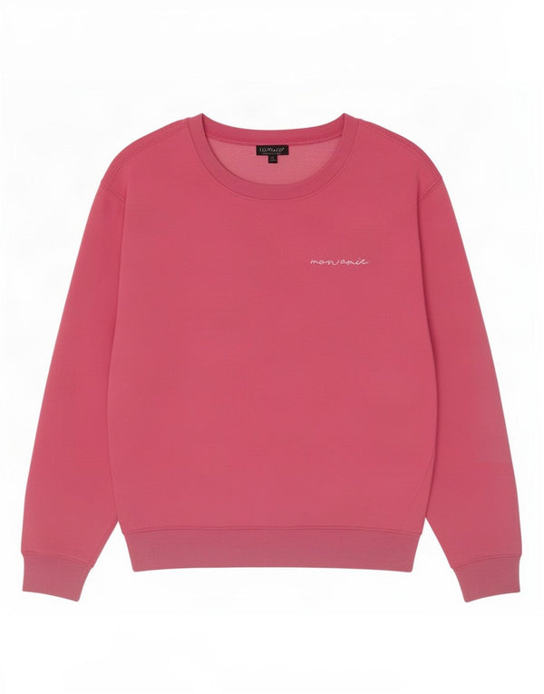 Женский джемпер оверсайз с рисунком Topshop UK 10, маленький розовый хлопковый джемпер