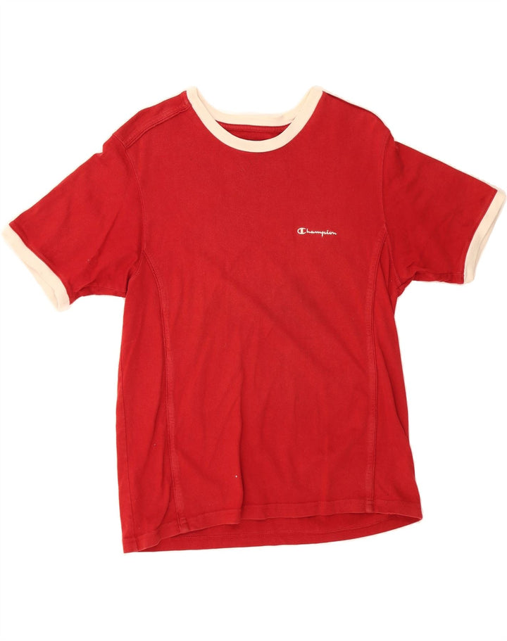 CHAMPION Mens T-Shirt Top Small Red Cotton Vintage Champion and Second-Hand Champion from Messina Hembry 