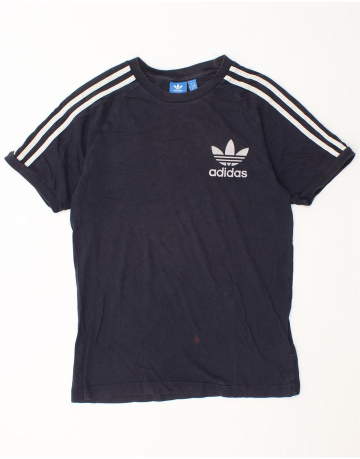 Adidas Мужская футболка Top Small Темно-синий Хлопок