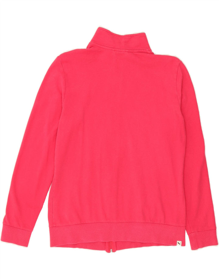 PUMA Womens Tracksuit Top Jacket UK 14 Large Pink Cotton Vintage Puma and Second-Hand Puma from Messina Hembry 