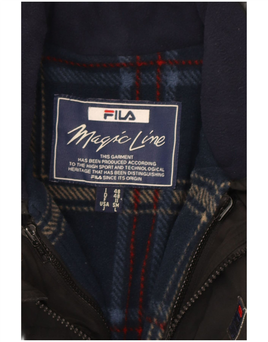 Мужская куртка Fila IT 48 Medium Black Polyester
