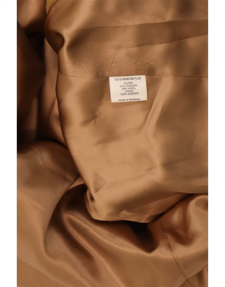 Женское пальто Hobbs UK 12 Medium Бежевый Ангора