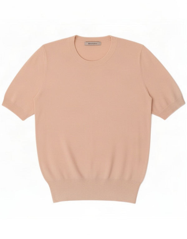Zara Женская блузка с коротким рукавом Top UK 10 Small Pink