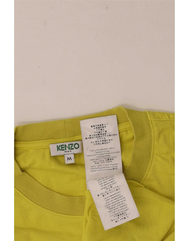 Kenzo Мужская футболка с рисунком из хлопка среднего желтого цвета