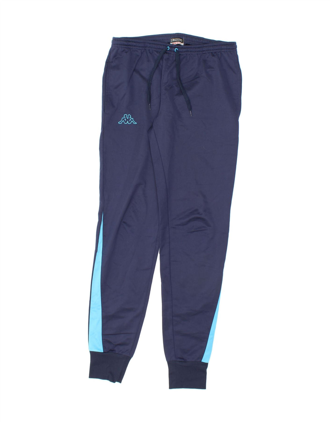 KAPPA Mens Tracksuit Trousers Joggers Small Navy Blue Colourblock Vintage Kappa and Second-Hand Kappa from Messina Hembry 