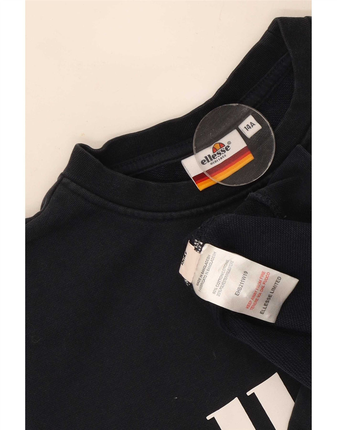 Свитшот Ellesse для мальчиков Heritage с рисунком, 13-14 лет, темно-синий