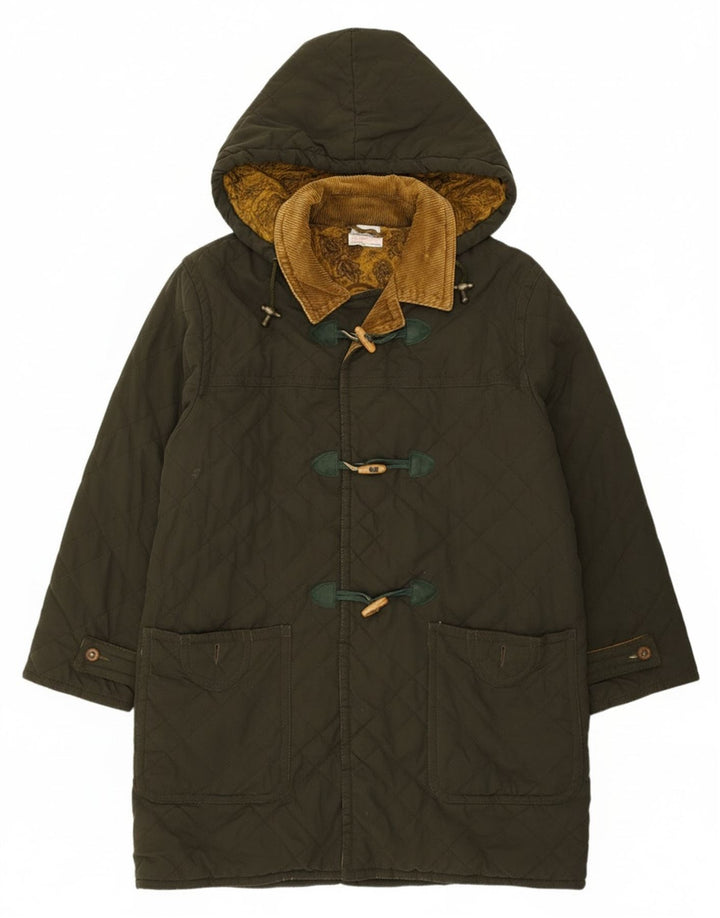 Мужской стеганый дафлкот с капюшоном Blue Notes IT 52 XL Зеленый полиэстер