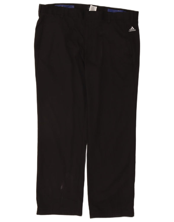 Мужские прямые брюки-чиносы Adidas W38 L29, черный полиэстер