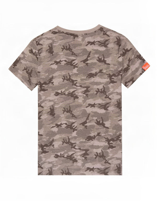 Мужская футболка Superdry Top XS Серый камуфляжный хлопок