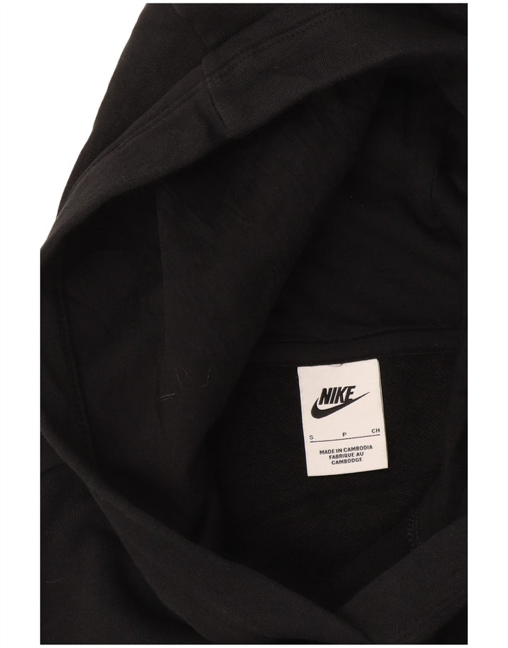Женский укороченный джемпер с капюшоном большого размера Nike UK 10, маленький черный