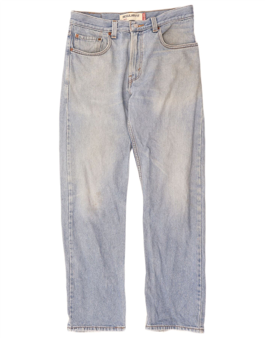 Мужские прямые джинсы Levi's 505 стандартного кроя W32 L32 синие, хлопок