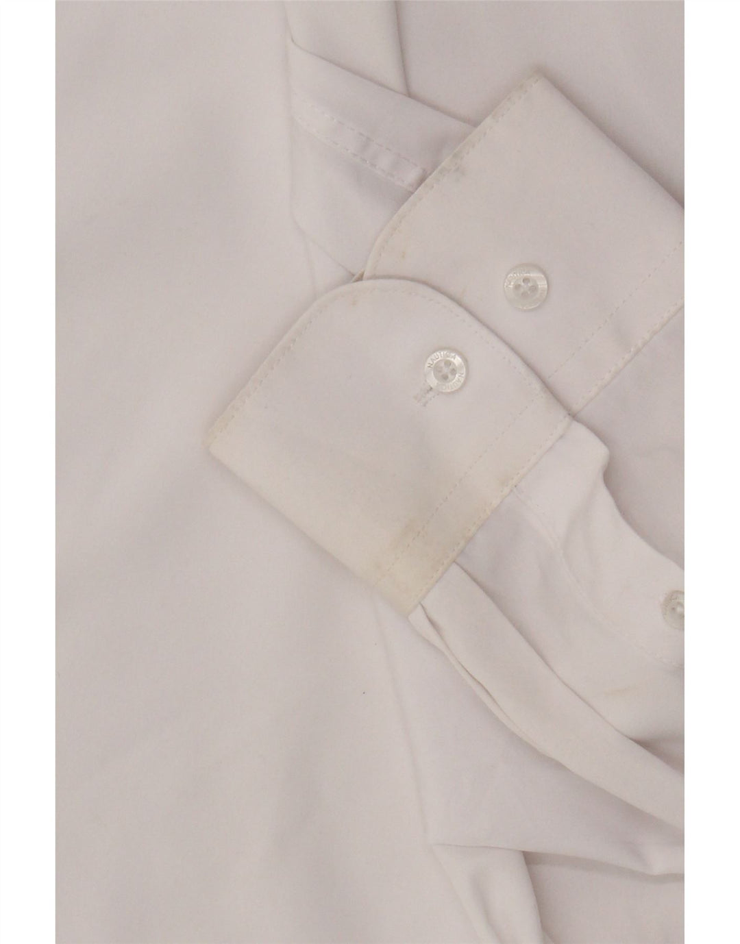 Мужская рубашка узкого кроя Nautica, размер 17 1/2 XL, белый полиэстер