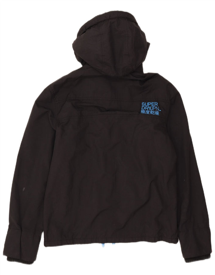 Женская ветровка оверсайз Superdry UK 10, маленькая черная