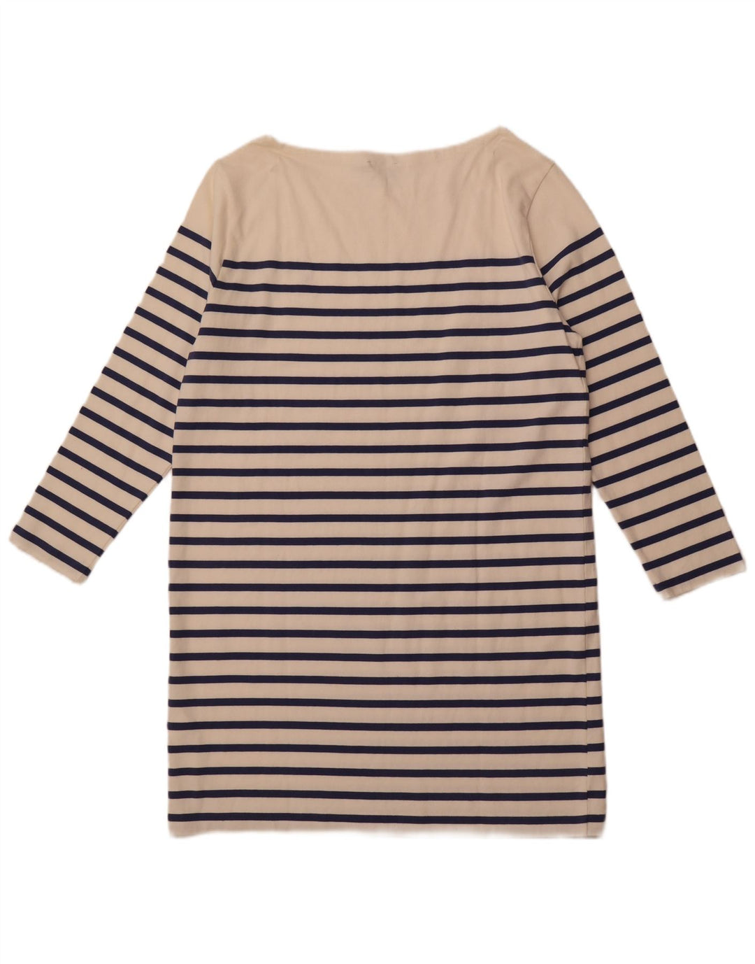 Женское платье-футболка с длинным рукавом POLO RALPH LAUREN UK 18 XL, белая полоска